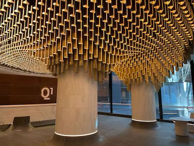 Aglo Queens Place Tower Lobby Feather
